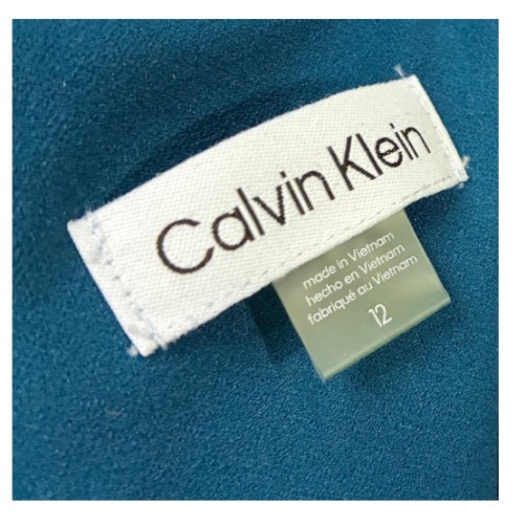 Calvin Klein Asymmetrical Blue Dress - Picture 3 of 5